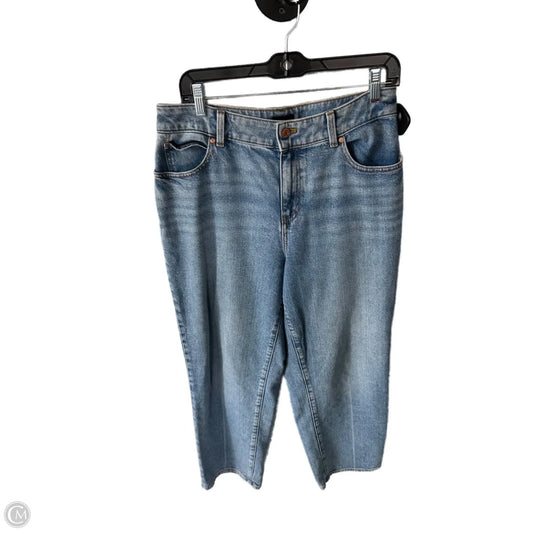 Jeans Straight By Talbots In Blue Denim, Size: 10p