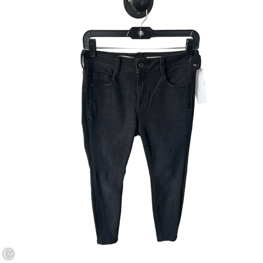 Jeans Skinny By Pilcro In Black Denim, Size: 4