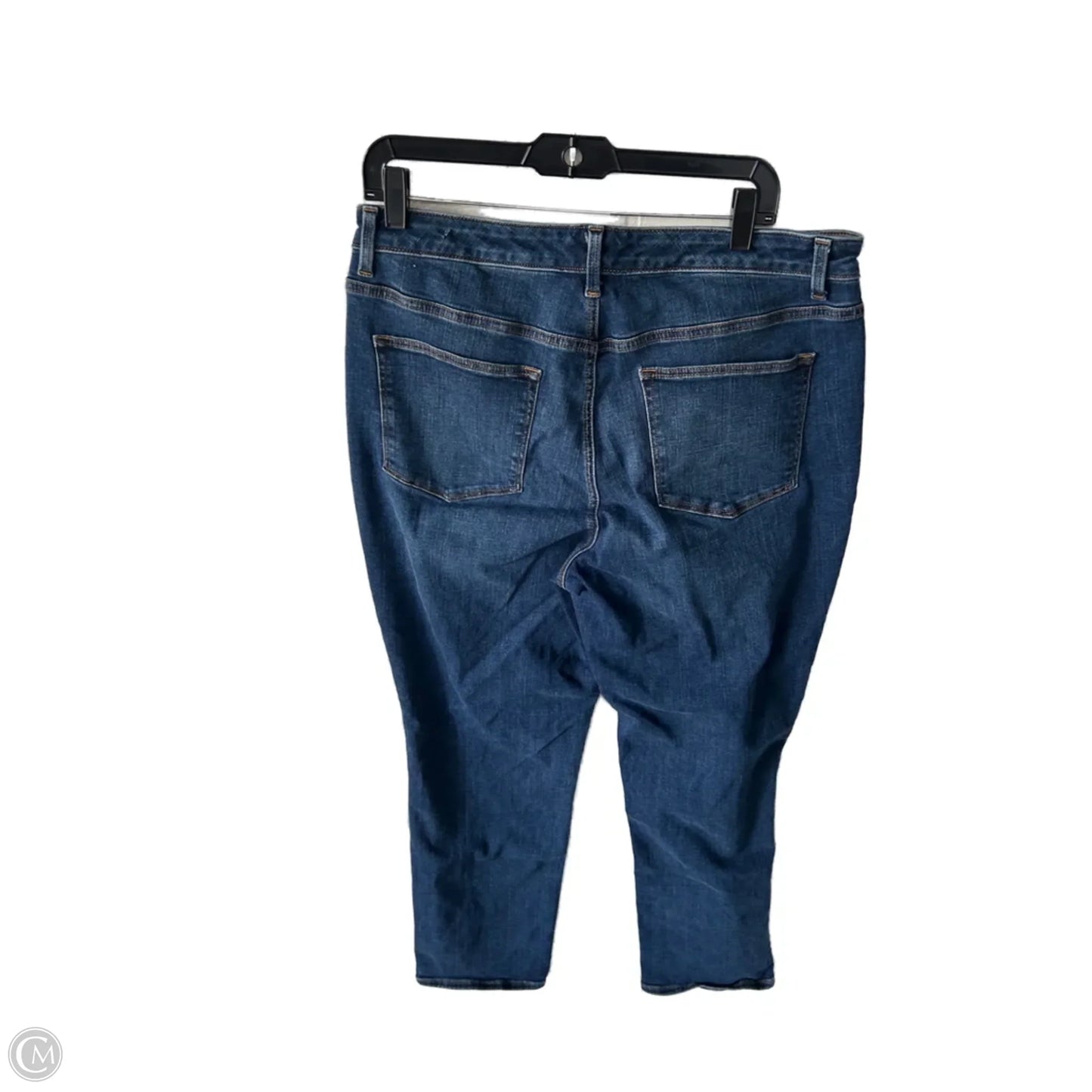 Jeans Straight By Talbots In Blue Denim, Size: 14