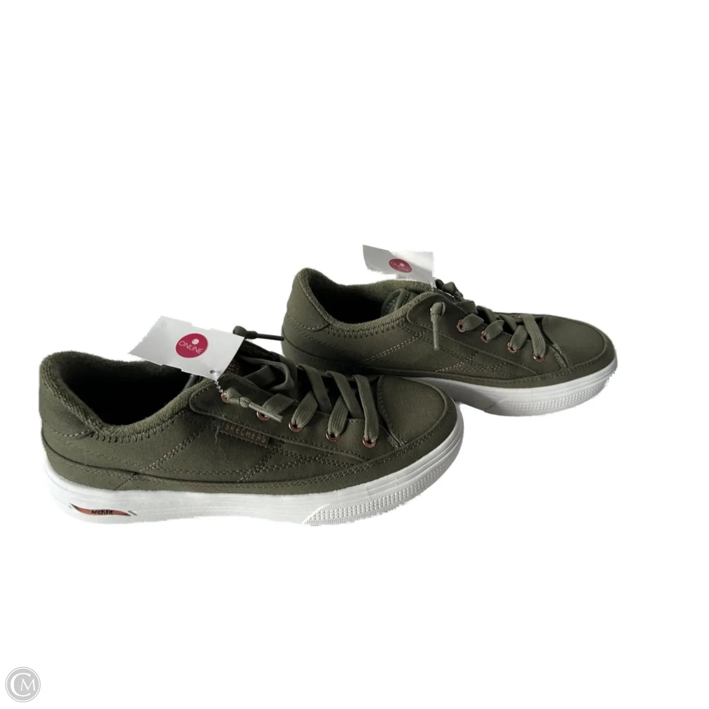 Shoes Sneakers By Skechers In Green, Size: 8