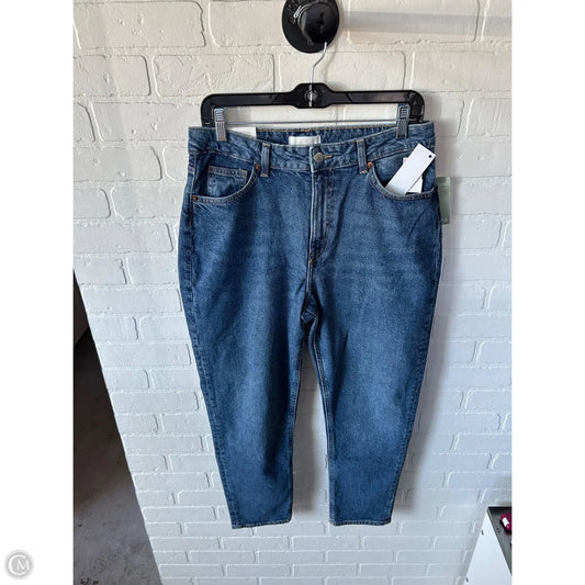 Jeans Straight By H&m In Blue Denim, Size: 10