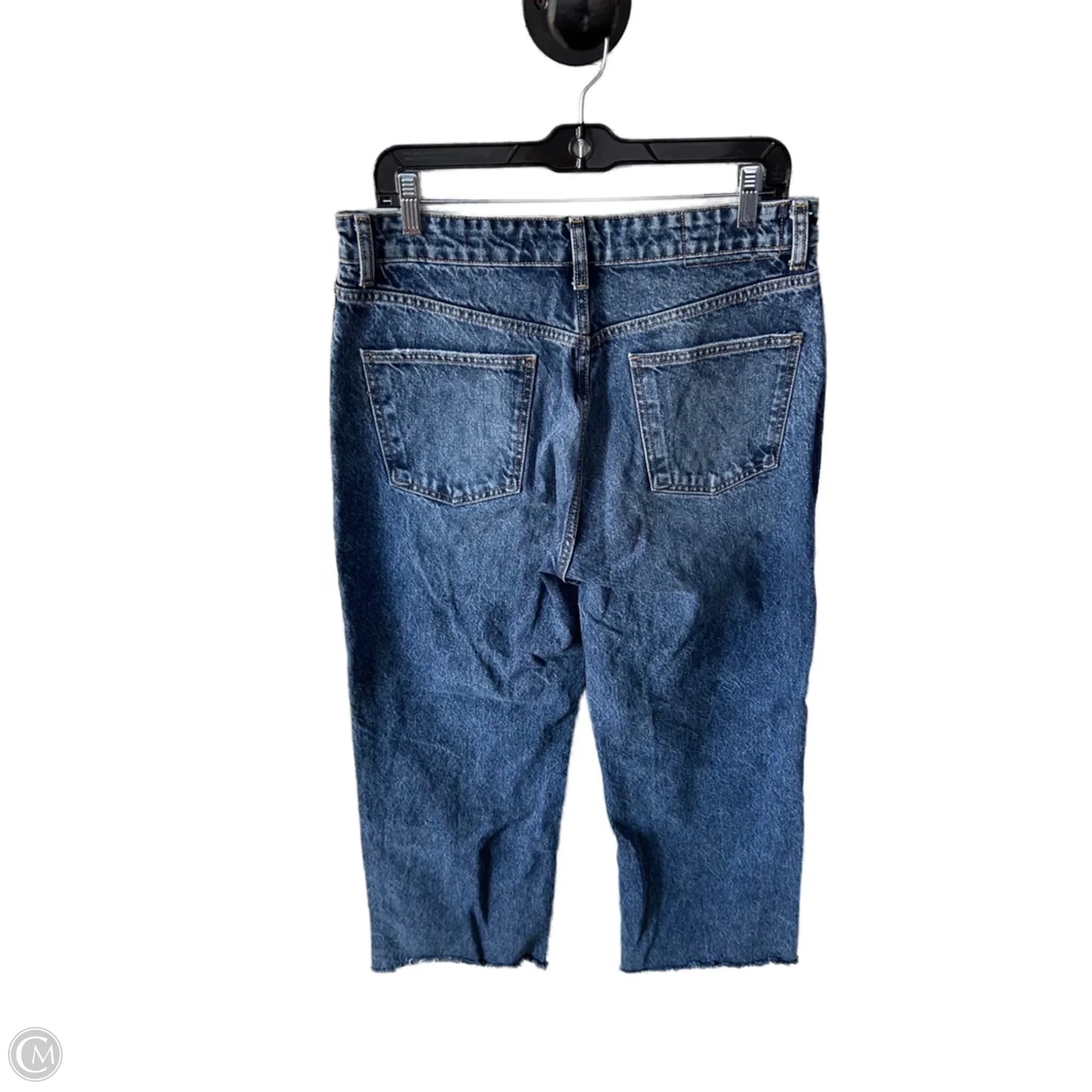 Jeans Wide Leg By Zara In Blue Denim, Size: 12