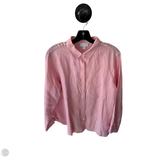 Top Long Sleeve By J. Jill In Pink, Size: Sp