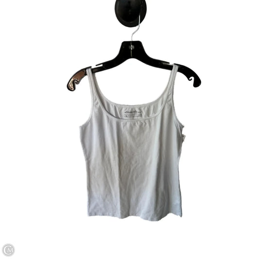 Top Sleeveless Basic By Eddie Bauer In White, Size: M