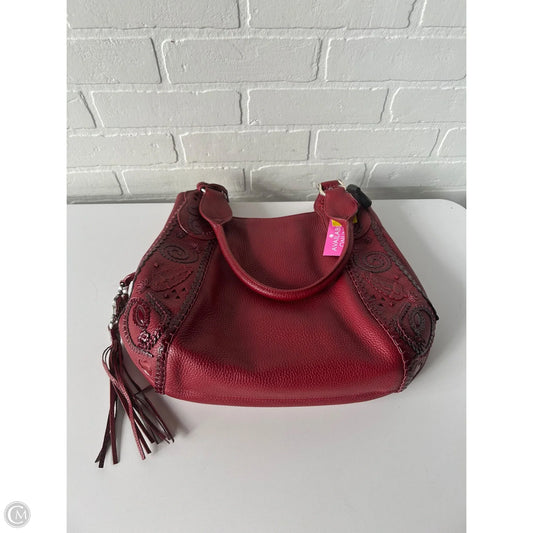 Handbag Leather By Brighton, Size: Medium