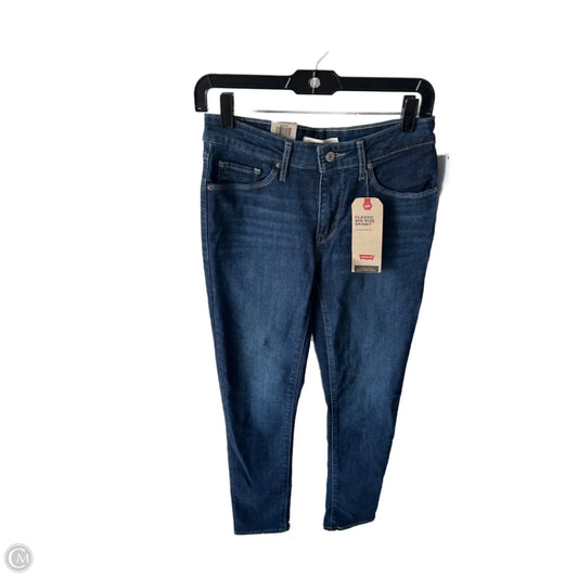 Jeans Skinny By Levis In Blue Denim, Size: 6