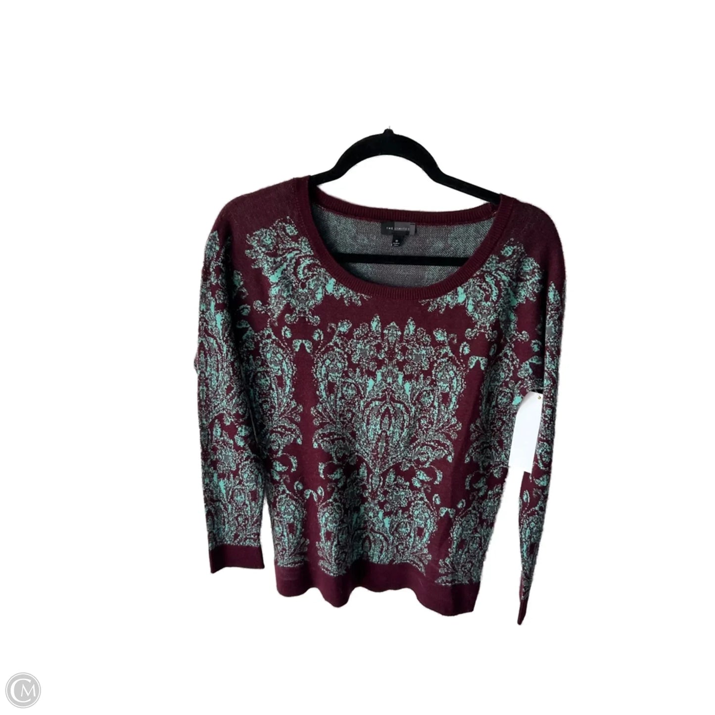 Sweater By Limited In Green & Red, Size: M