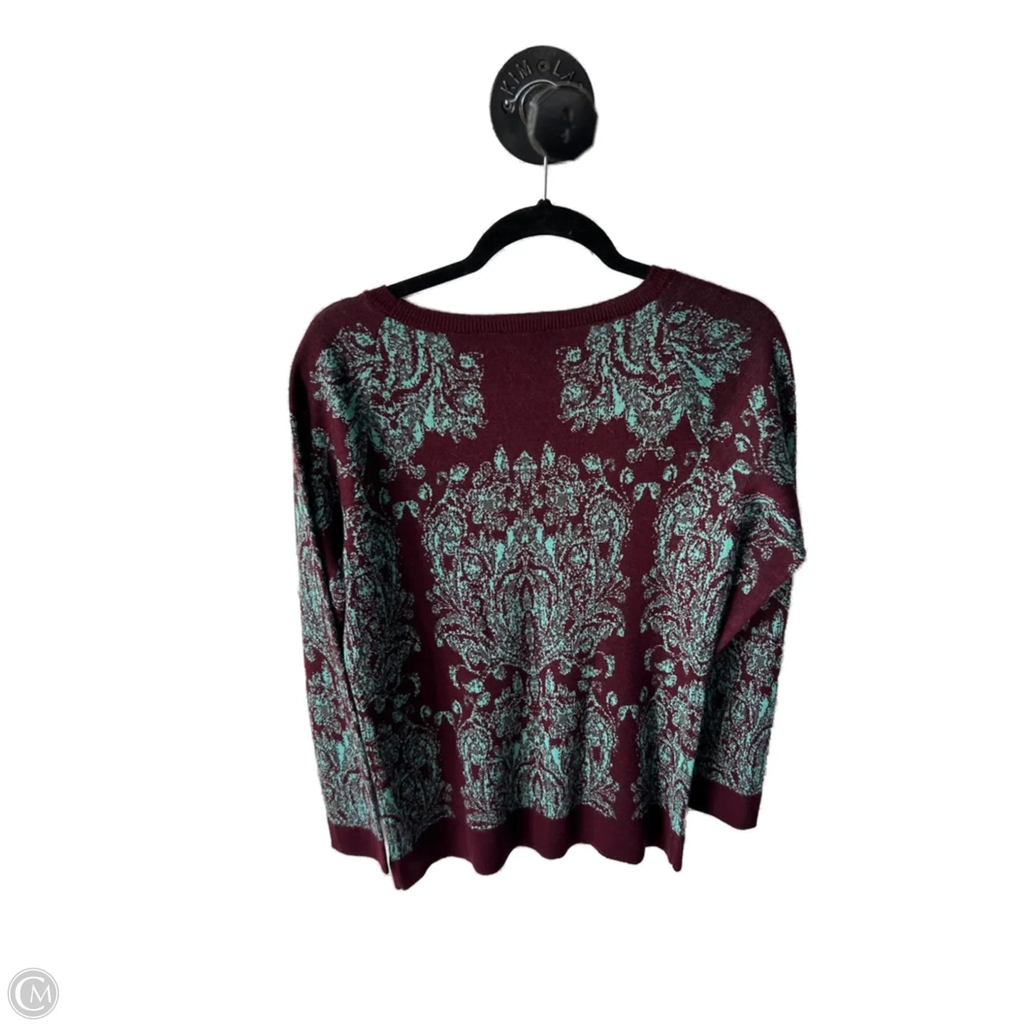 Sweater By Limited In Green & Red, Size: M