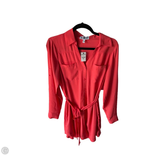 Dress Casual Short By Express In Pink, Size: M