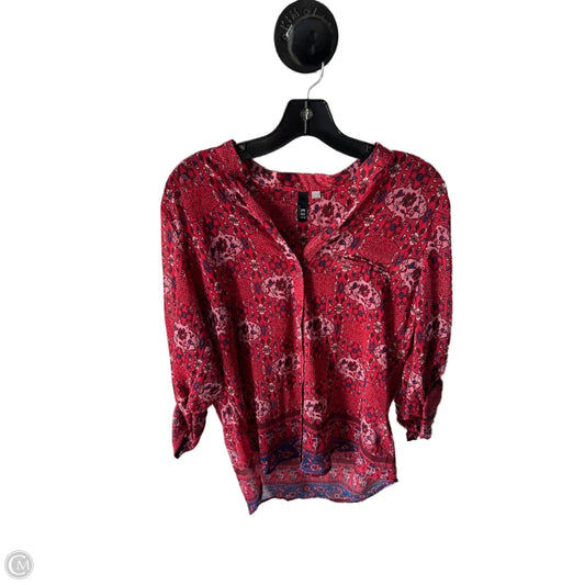 Top Long Sleeve By Kut In Red, Size: M