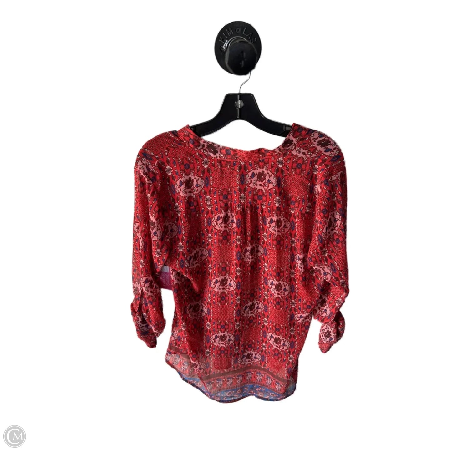 Top Long Sleeve By Kut In Red, Size: M