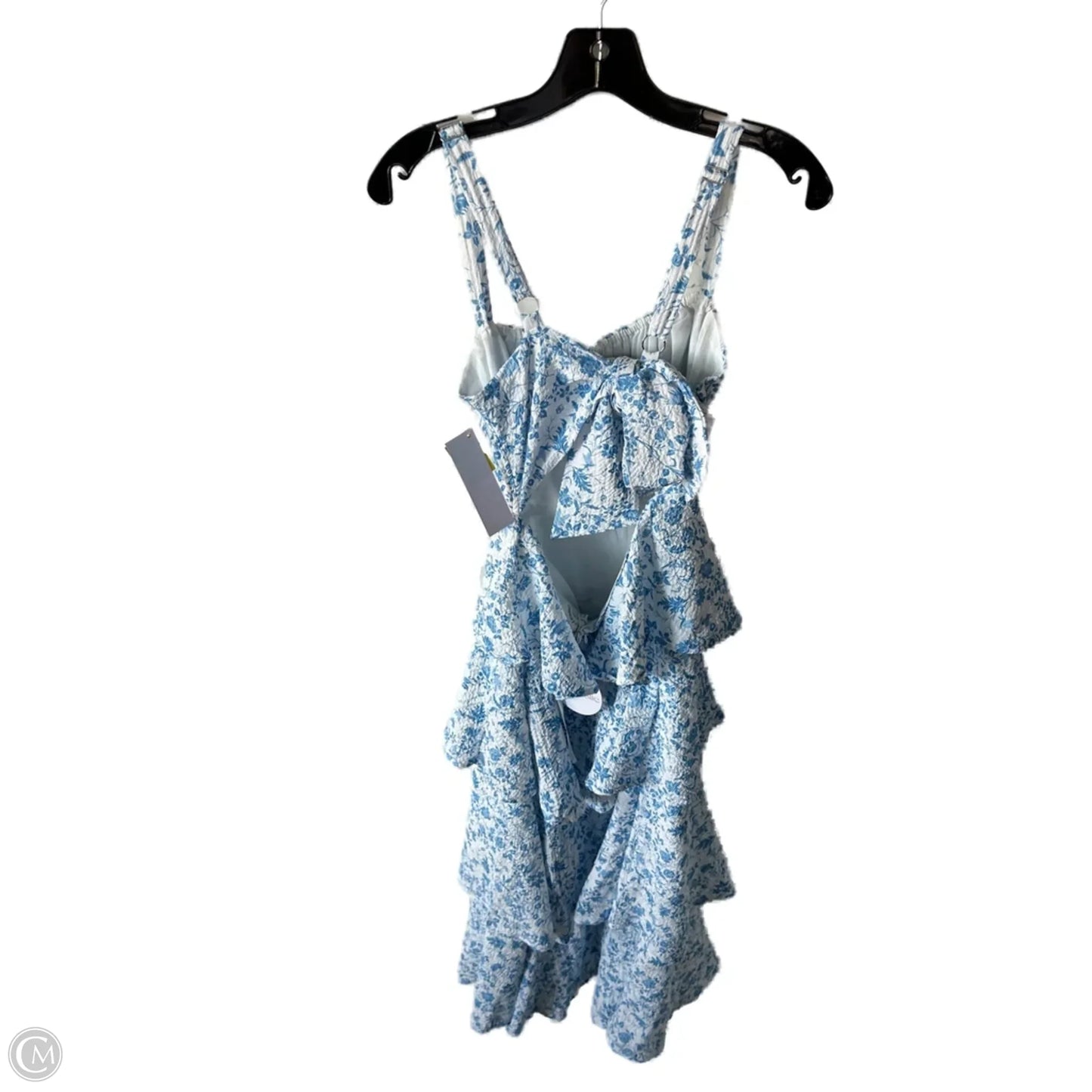 Dress Casual Maxi By Clothes Mentor In Blue & White, Size: Xl