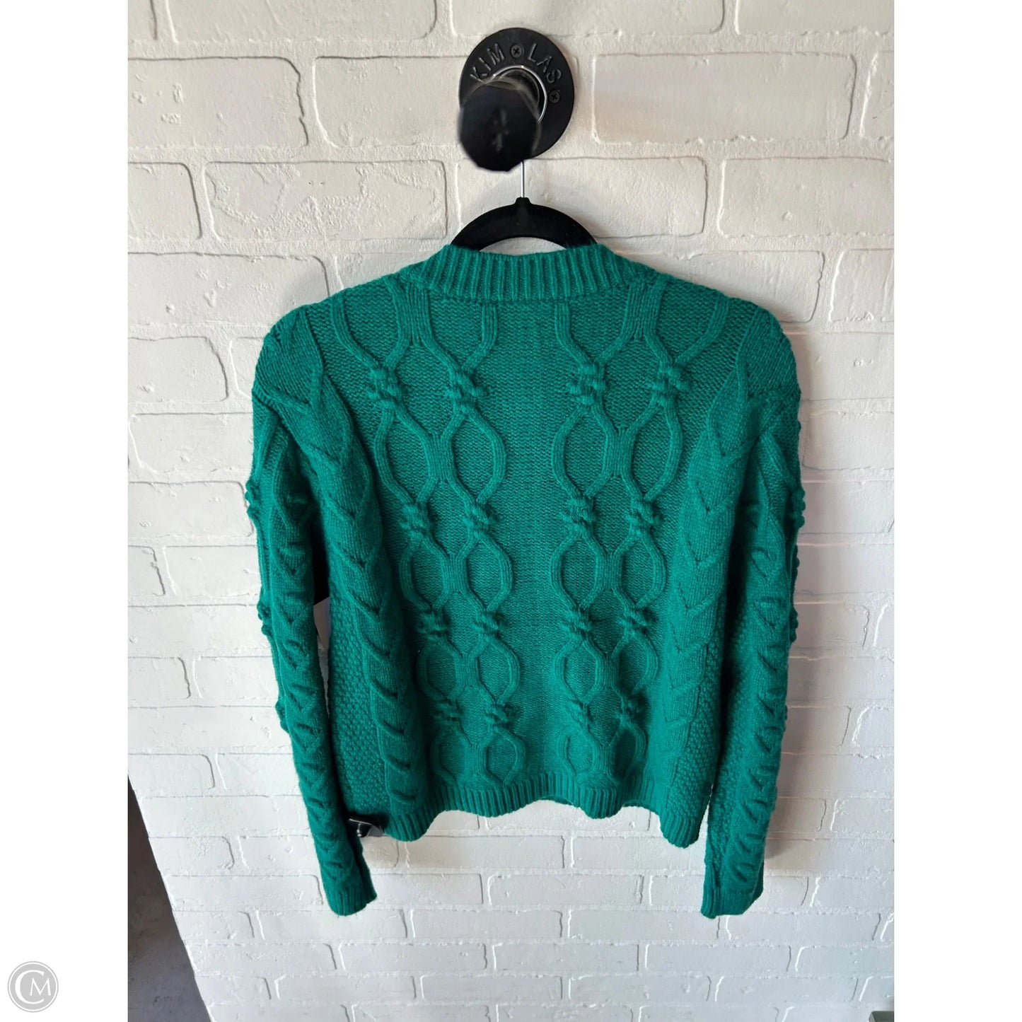 Sweater Cardigan By Ann Taylor In Green, Size: M