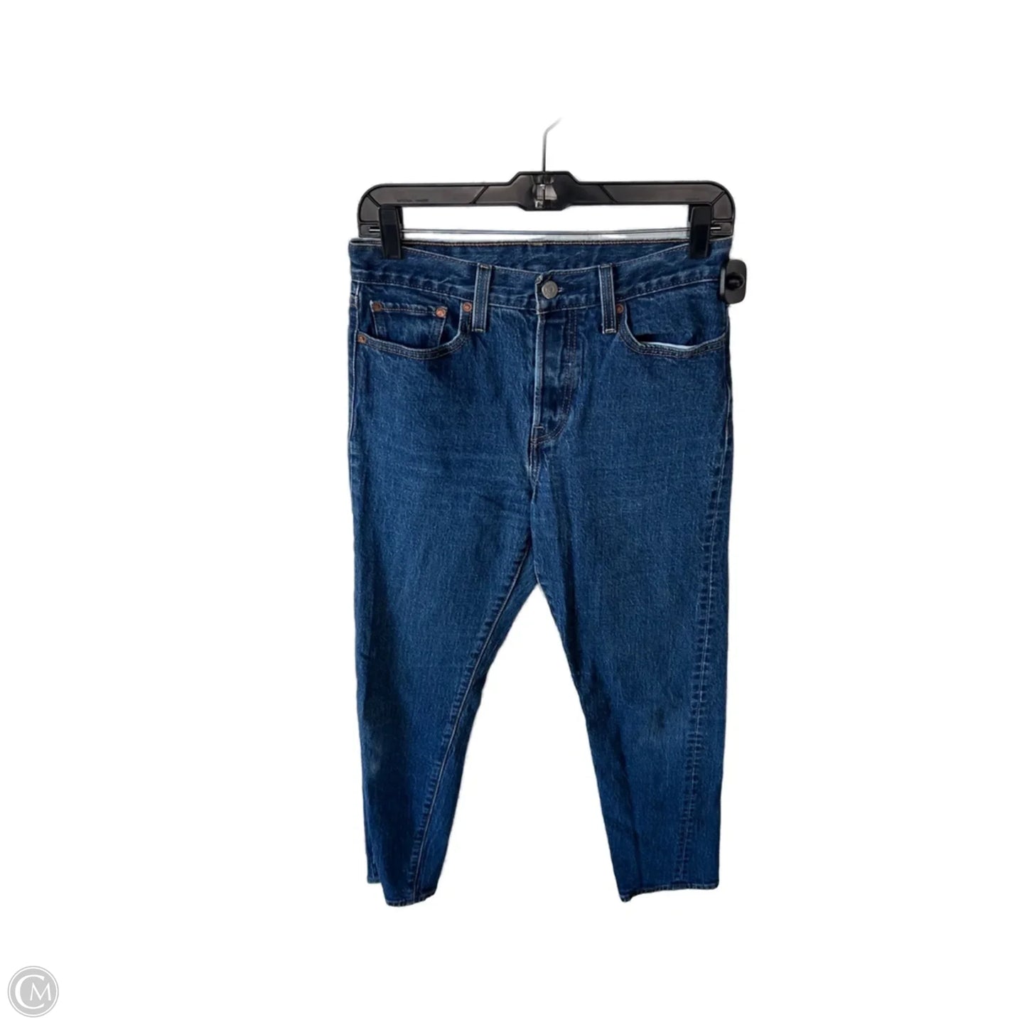 Jeans Straight By Levis In Blue Denim, Size: 6