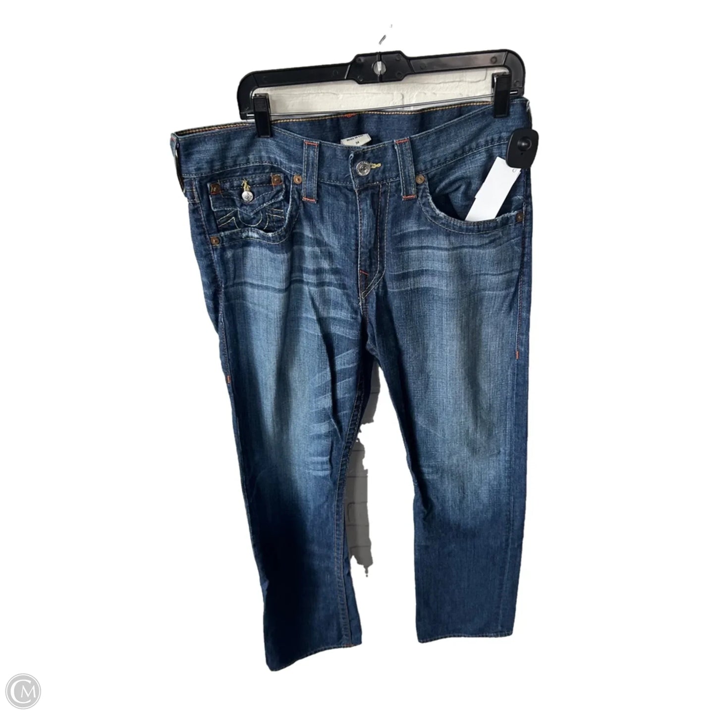 Jeans Boot Cut By True Religion In Blue Denim, Size: 18