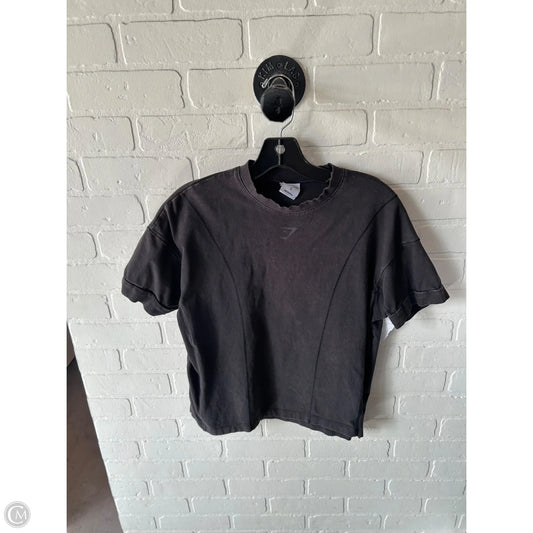 Athletic Top Short Sleeve By Gym Shark In Grey, Size: S