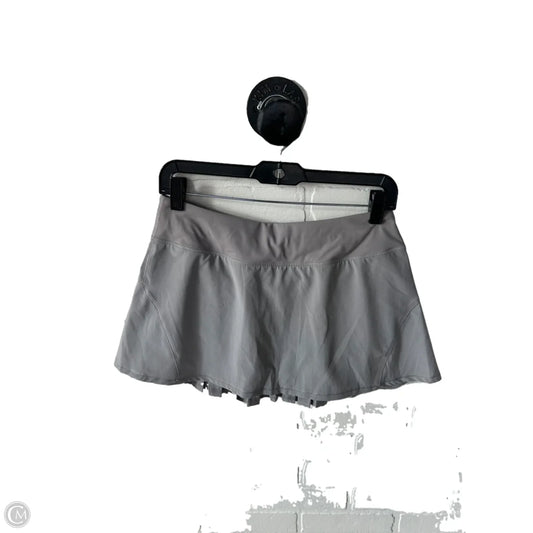 Athletic Skort By Crz Yoga In Grey, Size: 4