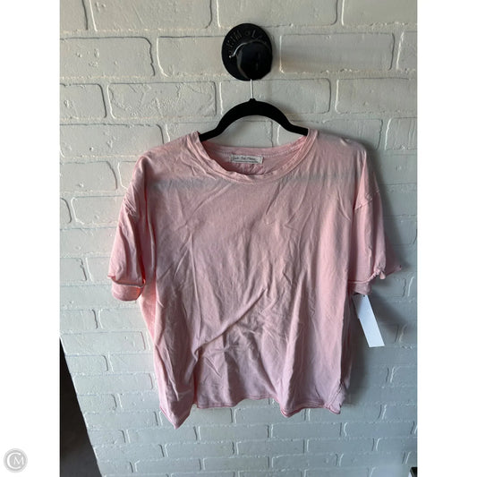 Top Short Sleeve By We The Free In Pink, Size: M