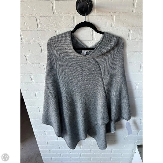 Poncho By Clothes Mentor In Grey, Size: Osfm