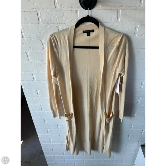 Sweater Cardigan By Banana Republic In Cream, Size: Xs