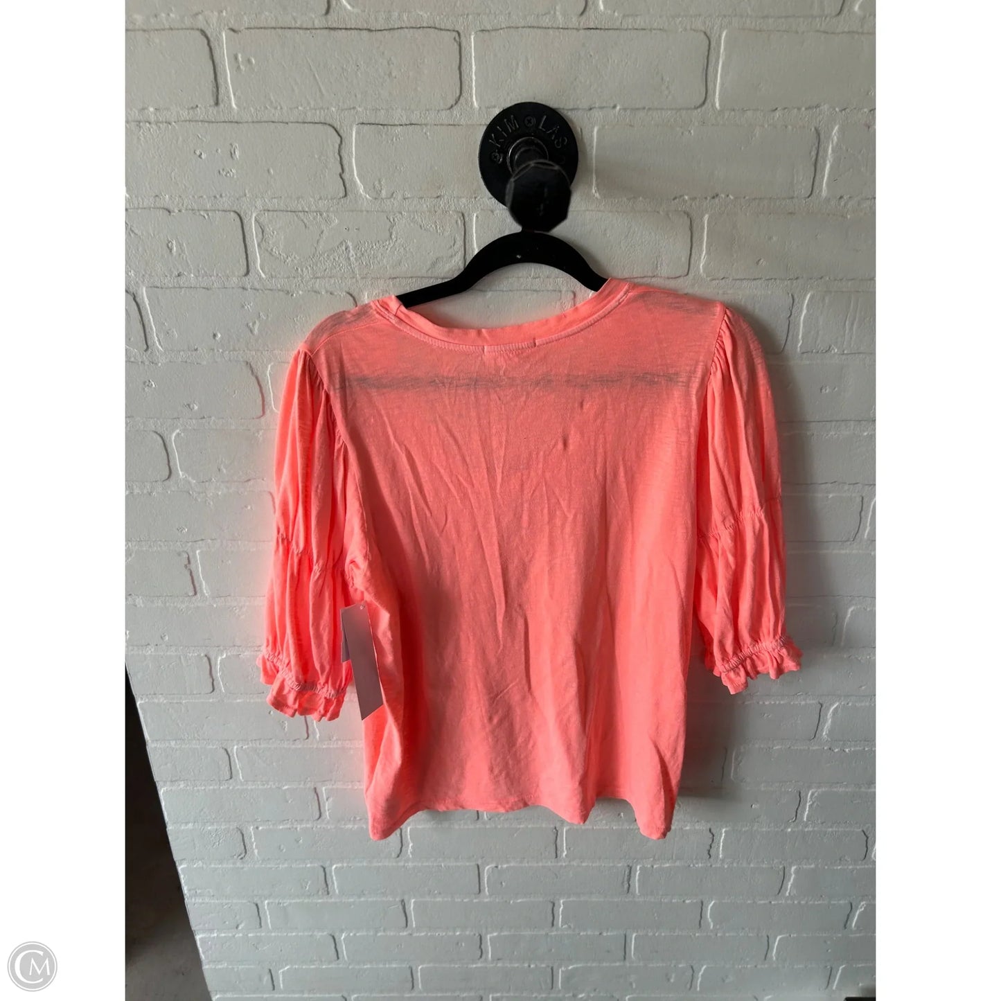 Top Short Sleeve By Sundry In Orange, Size: S