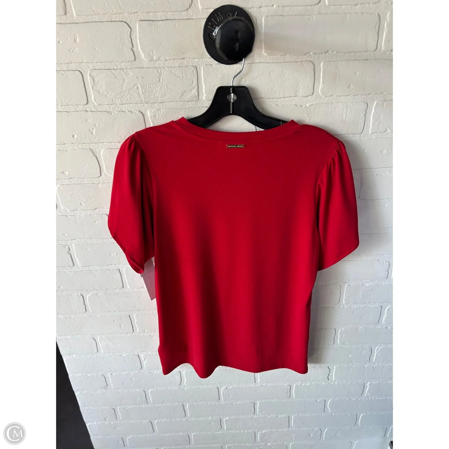 Top Short Sleeve By Michael By Michael Kors In Red, Size: Xs
