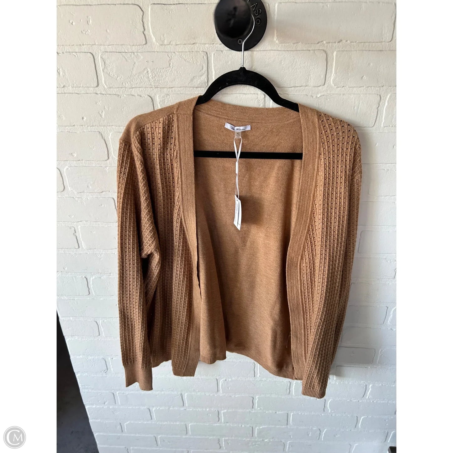 Sweater Cardigan By Vila Milano In Tan, Size: Xl