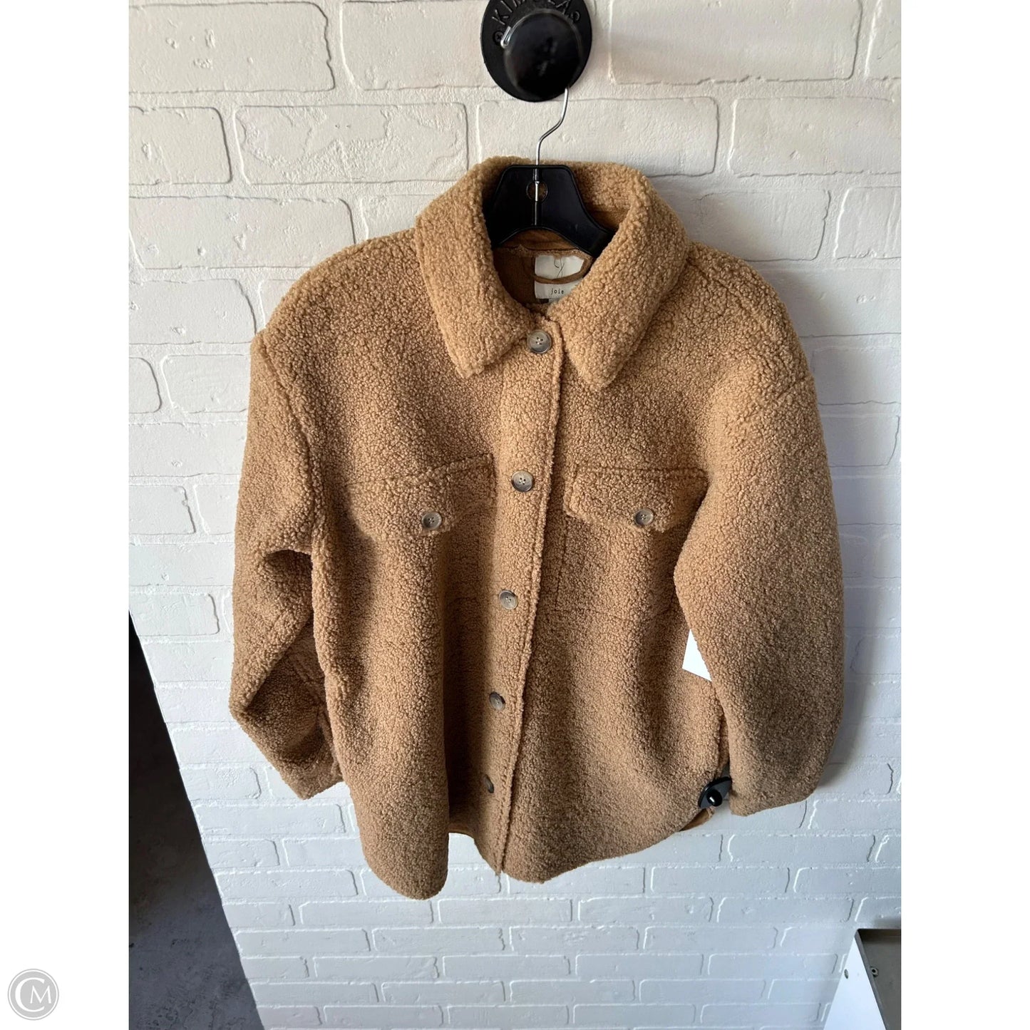 Coat Faux Fur & Sherpa By J By Joie In Tan, Size: S