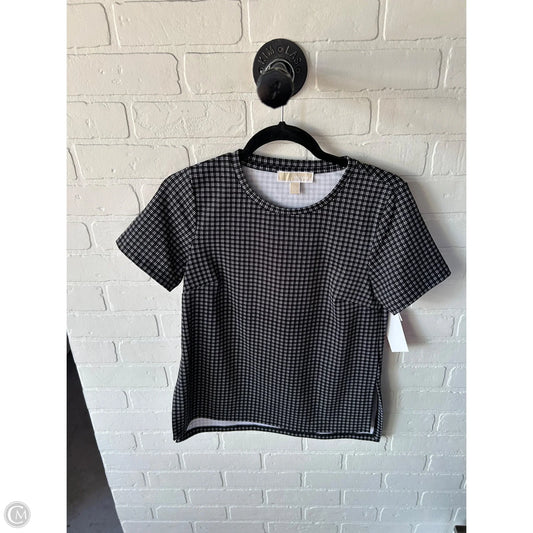 Top Short Sleeve By Michael By Michael Kors In Black & White, Size: S