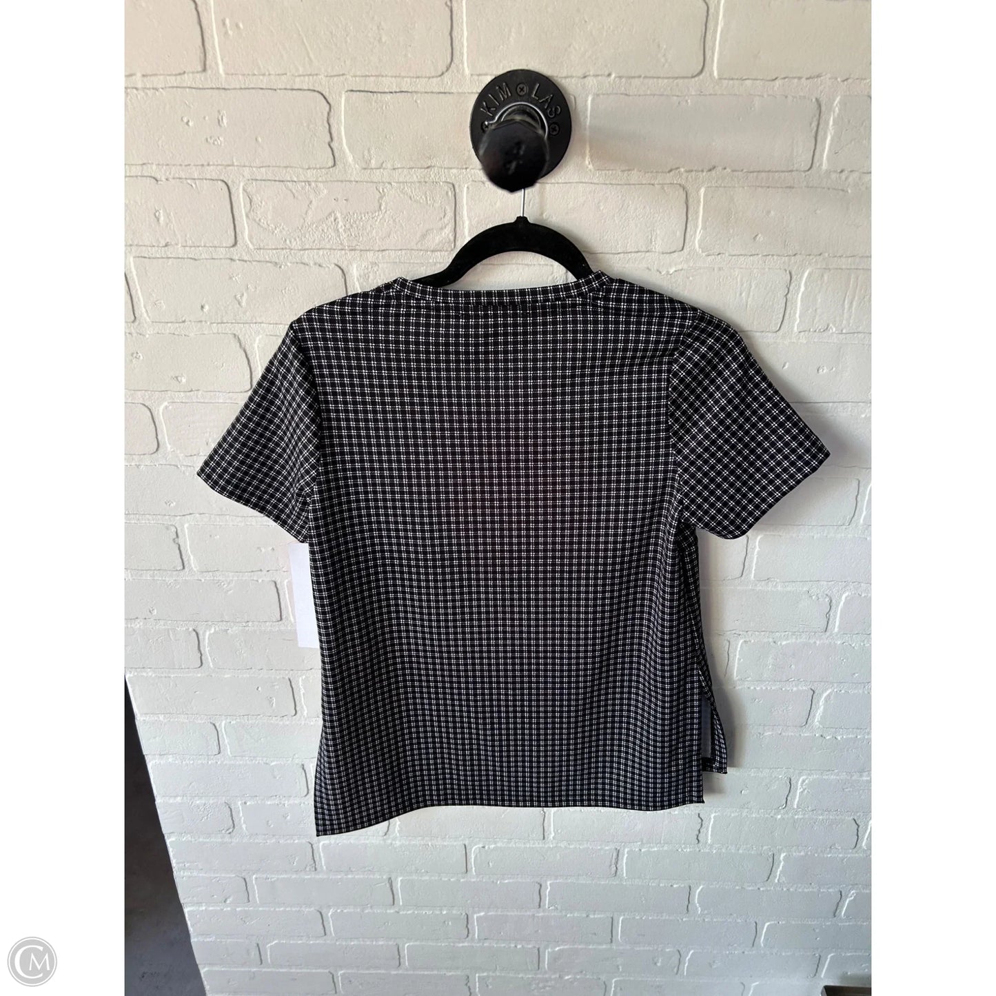Top Short Sleeve By Michael By Michael Kors In Black & White, Size: S