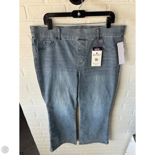 Jeans Flared By Gloria Vanderbilt In Blue Denim, Size: 16