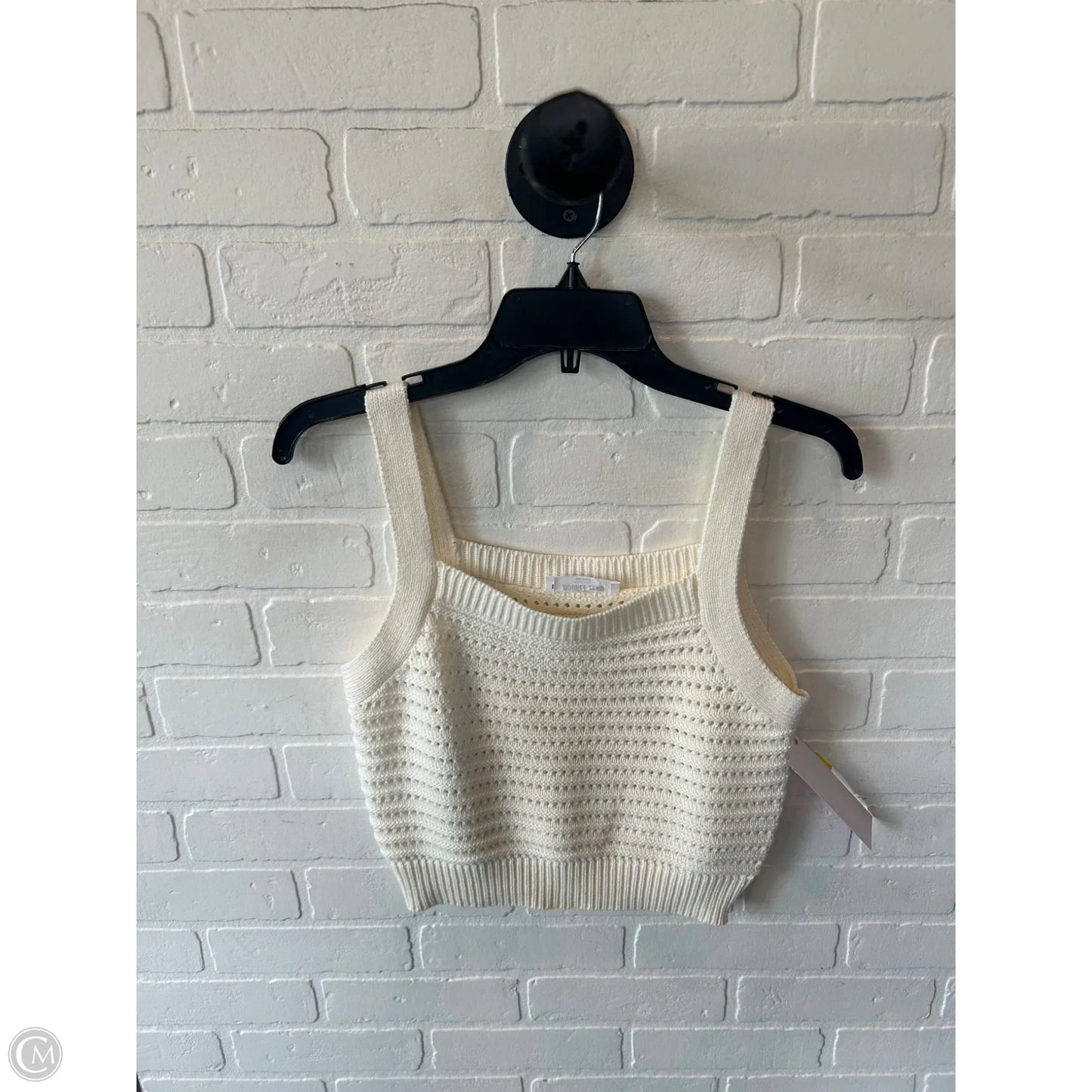 Vest Sweater By Double Zero In Cream, Size: S