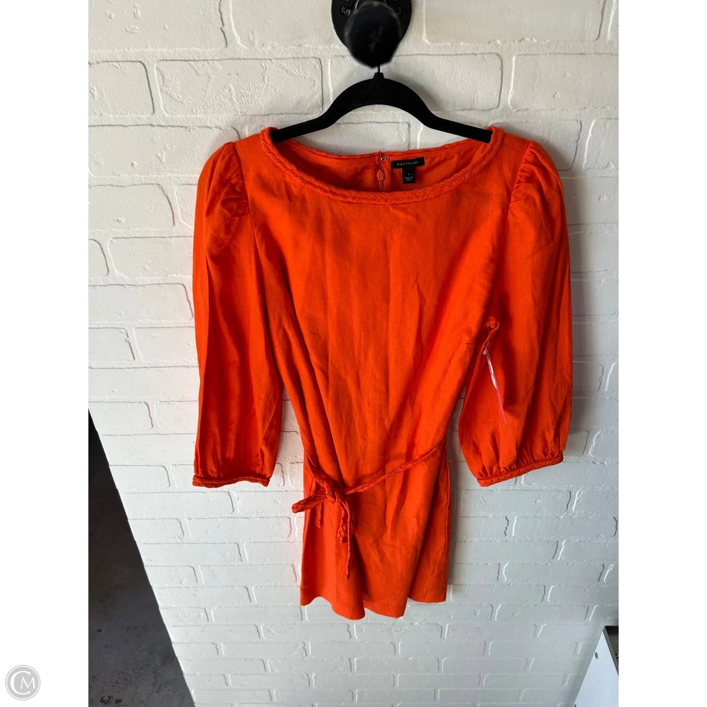 Dress Casual Short By Ann Taylor In Orange, Size: S