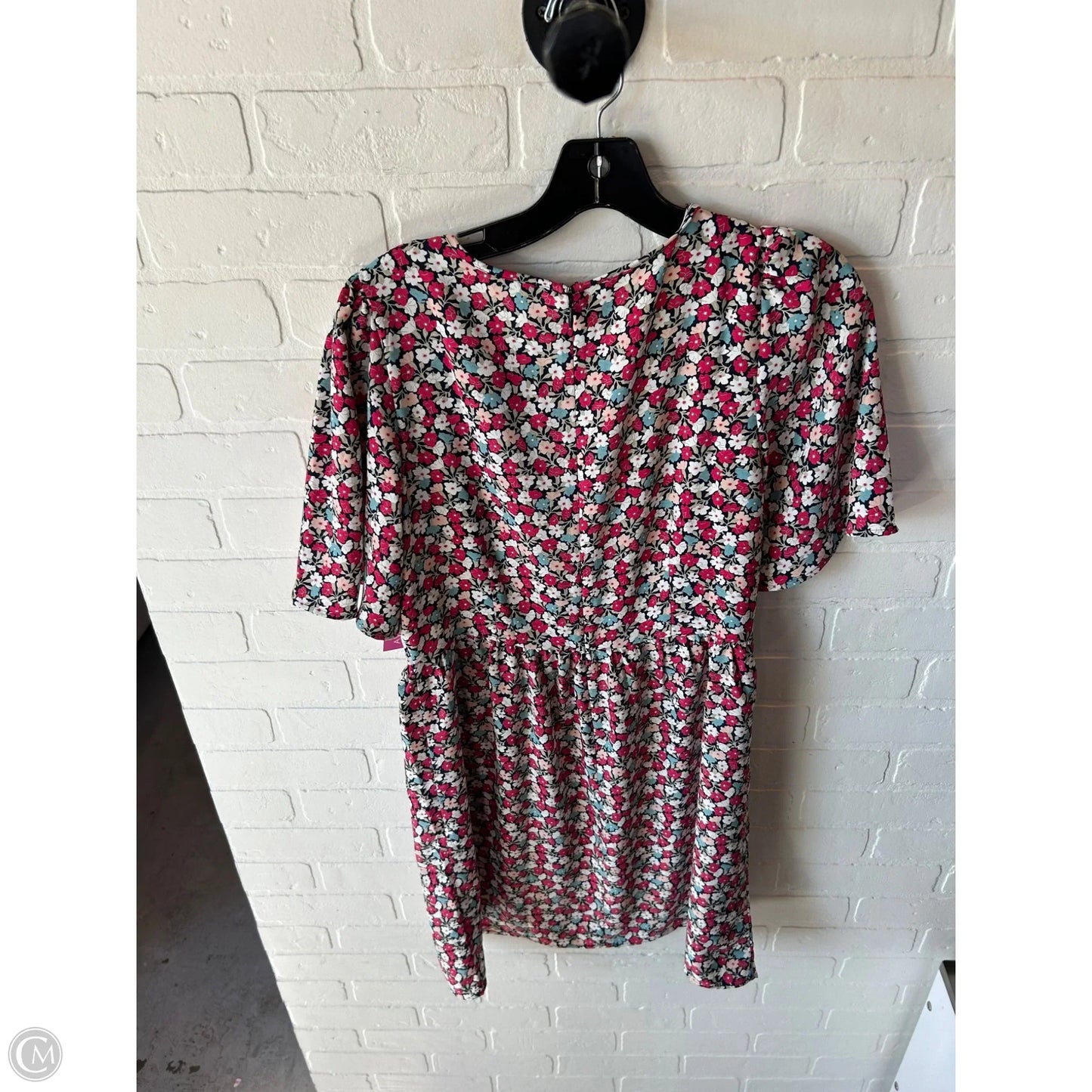 Dress Casual Short By Ann Taylor In Blue & Pink, Size: Mp