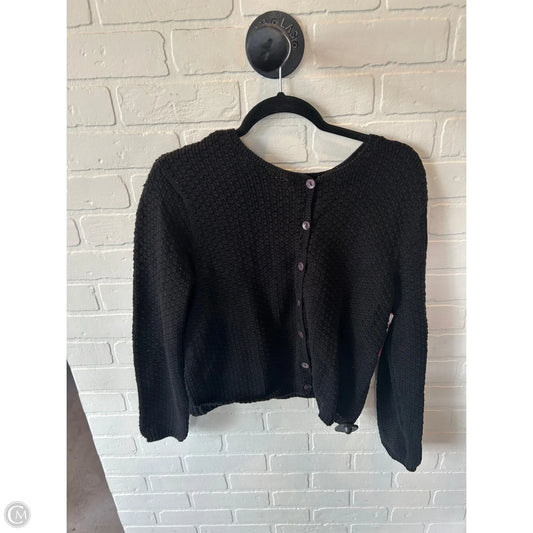 Sweater Cardigan By Talbots In Black, Size: M