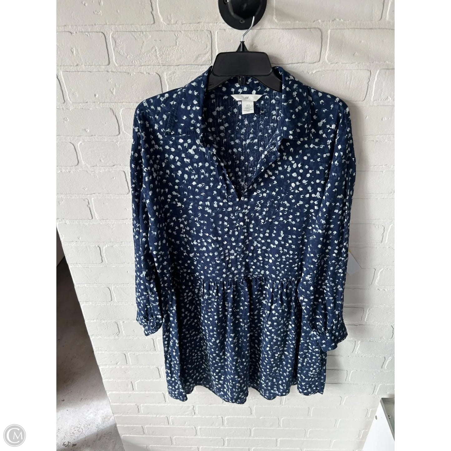 Dress Casual Short By H&m In Blue, Size: S