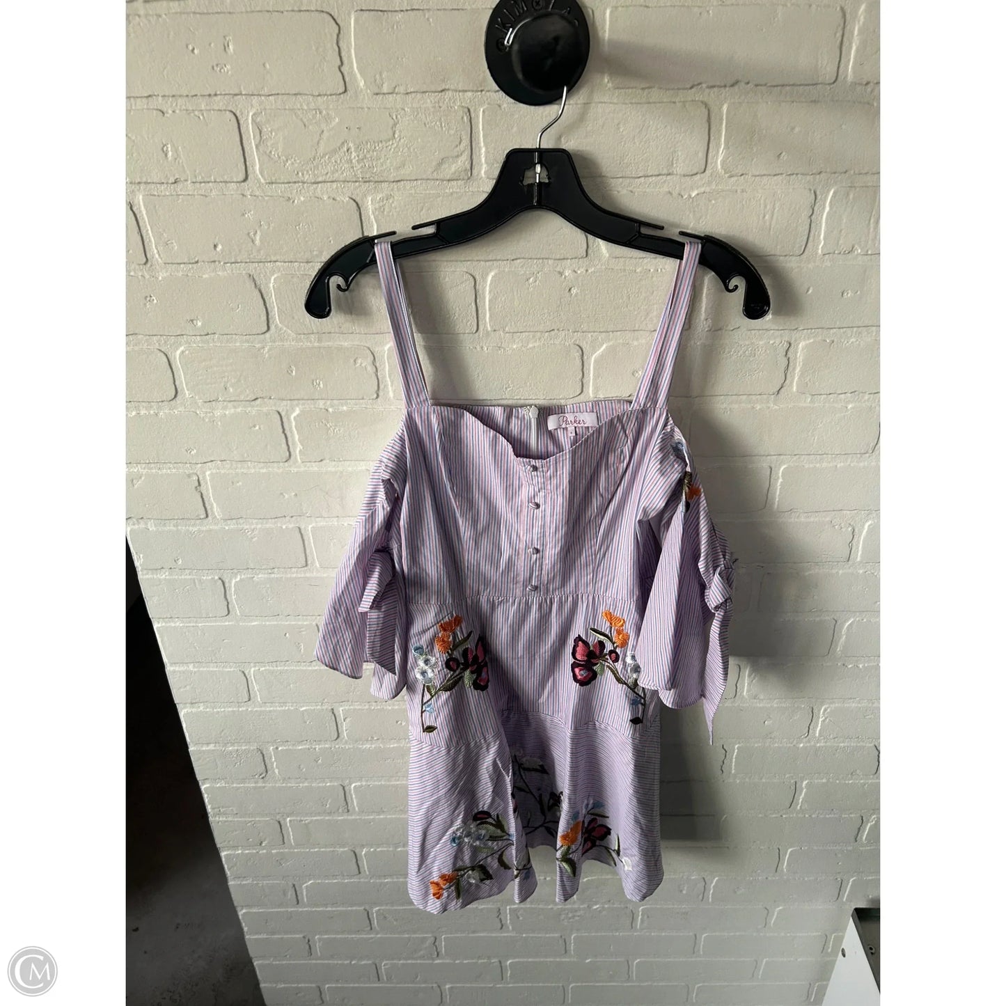 Dress Casual Short By Parker In Blue & Pink, Size: Xs