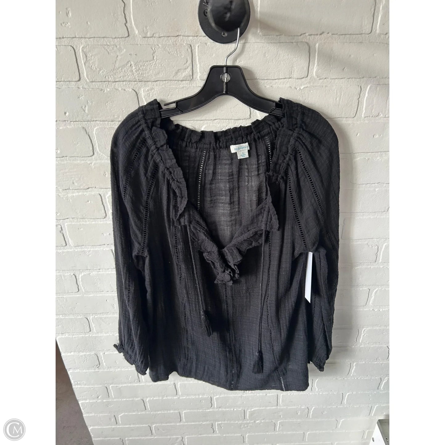 Top Long Sleeve By Sundance In Black, Size: S