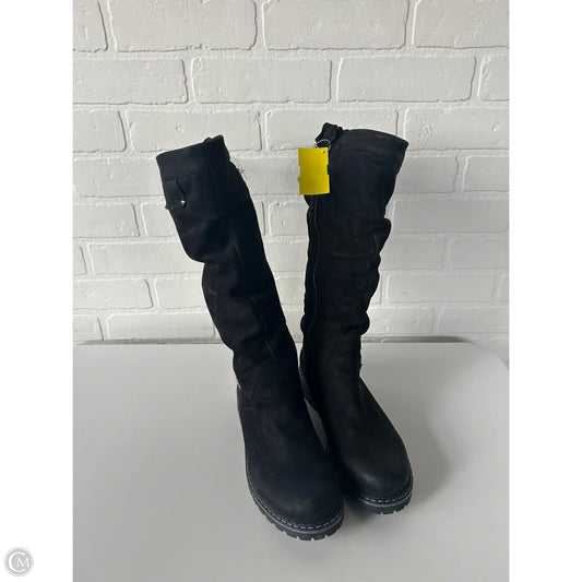 Boots Knee Flats By Clothes Mentor In Black, Size: 6.5