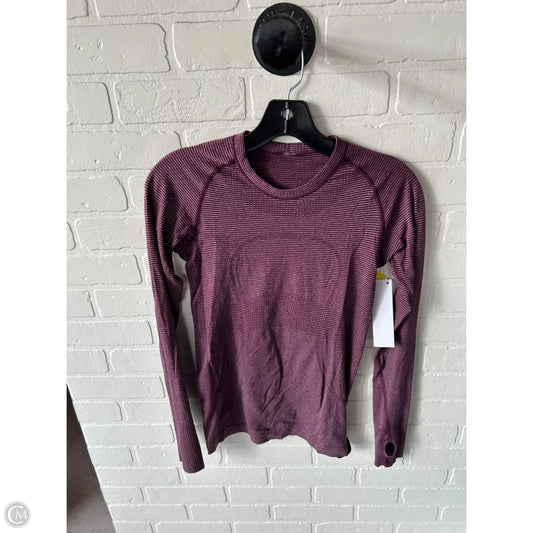 Athletic Top Long Sleeve Crewneck By Lululemon In Pink, Size: S