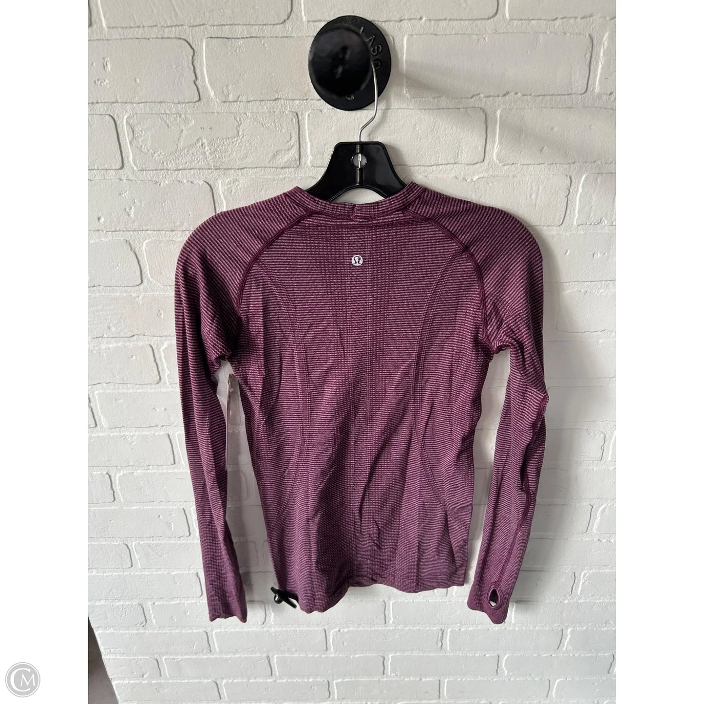 Athletic Top Long Sleeve Crewneck By Lululemon In Pink, Size: S