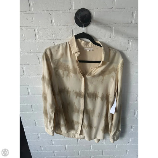 Top Long Sleeve By Mystree In Tan, Size: S