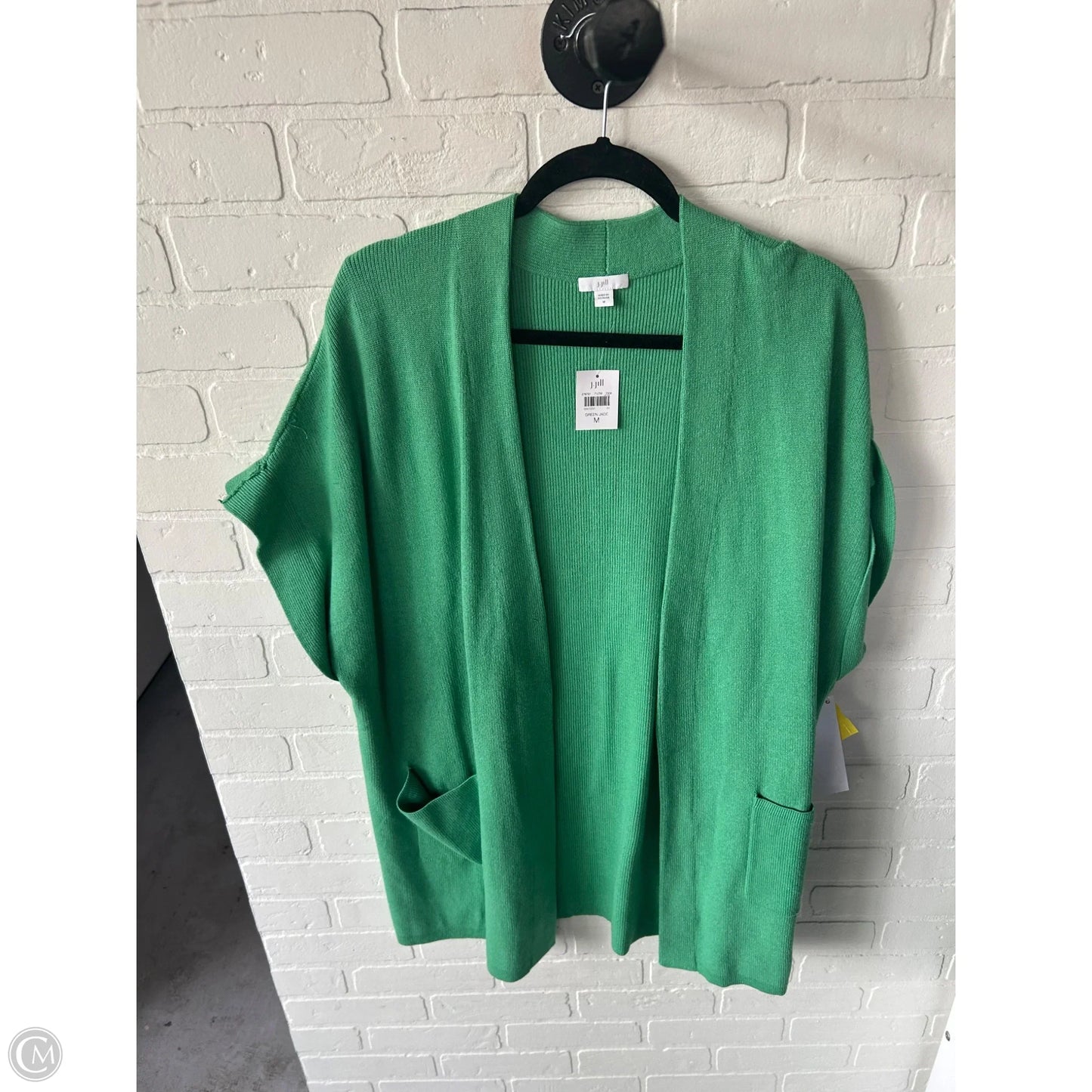 Sweater Cardigan By J. Jill In Green, Size: M