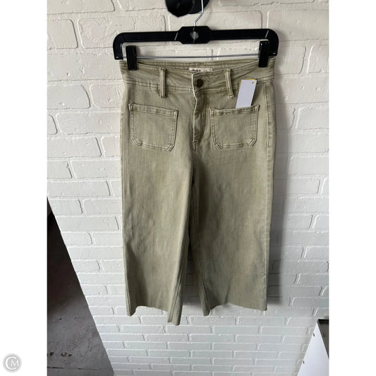Jeans Wide Leg By Oat In Green Denim, Size: 2