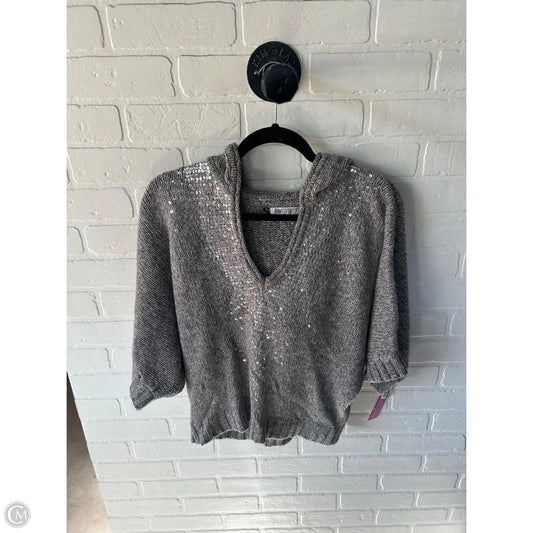Sweater Short Sleeve By Jennifer Lopez In Grey, Size: L