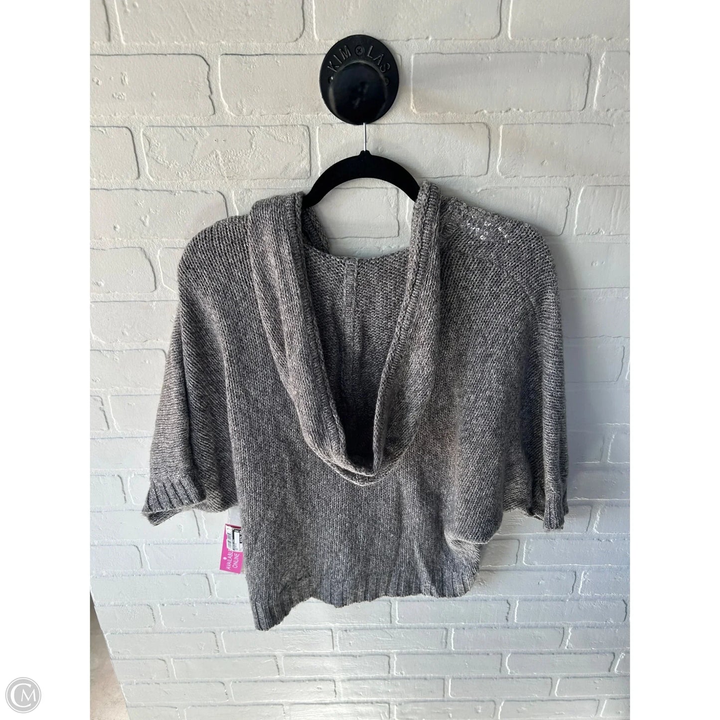 Sweater Short Sleeve By Jennifer Lopez In Grey, Size: L