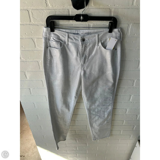 Jeans Straight By Old Navy In Silver, Size: 8p