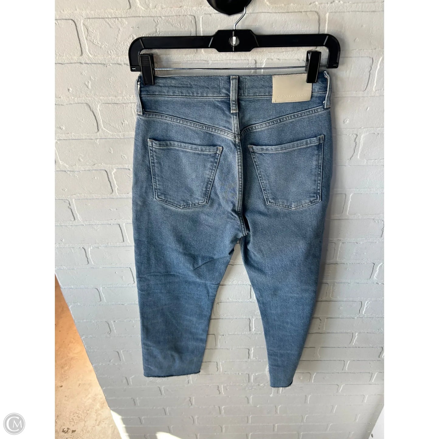 Jeans Cropped By Citizens Of Humanity In Blue Denim, Size: 0