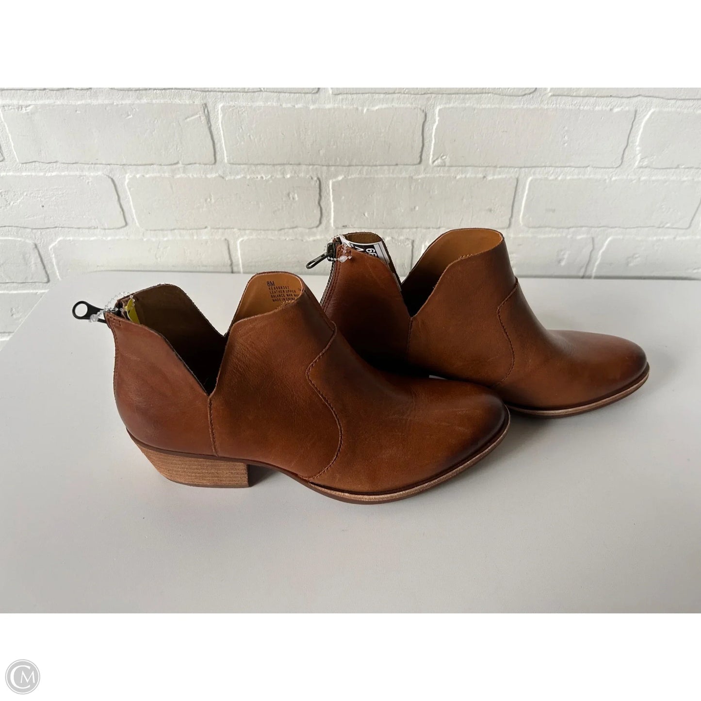 Boots Ankle Heels By Kork Ease In Brown, Size: 8