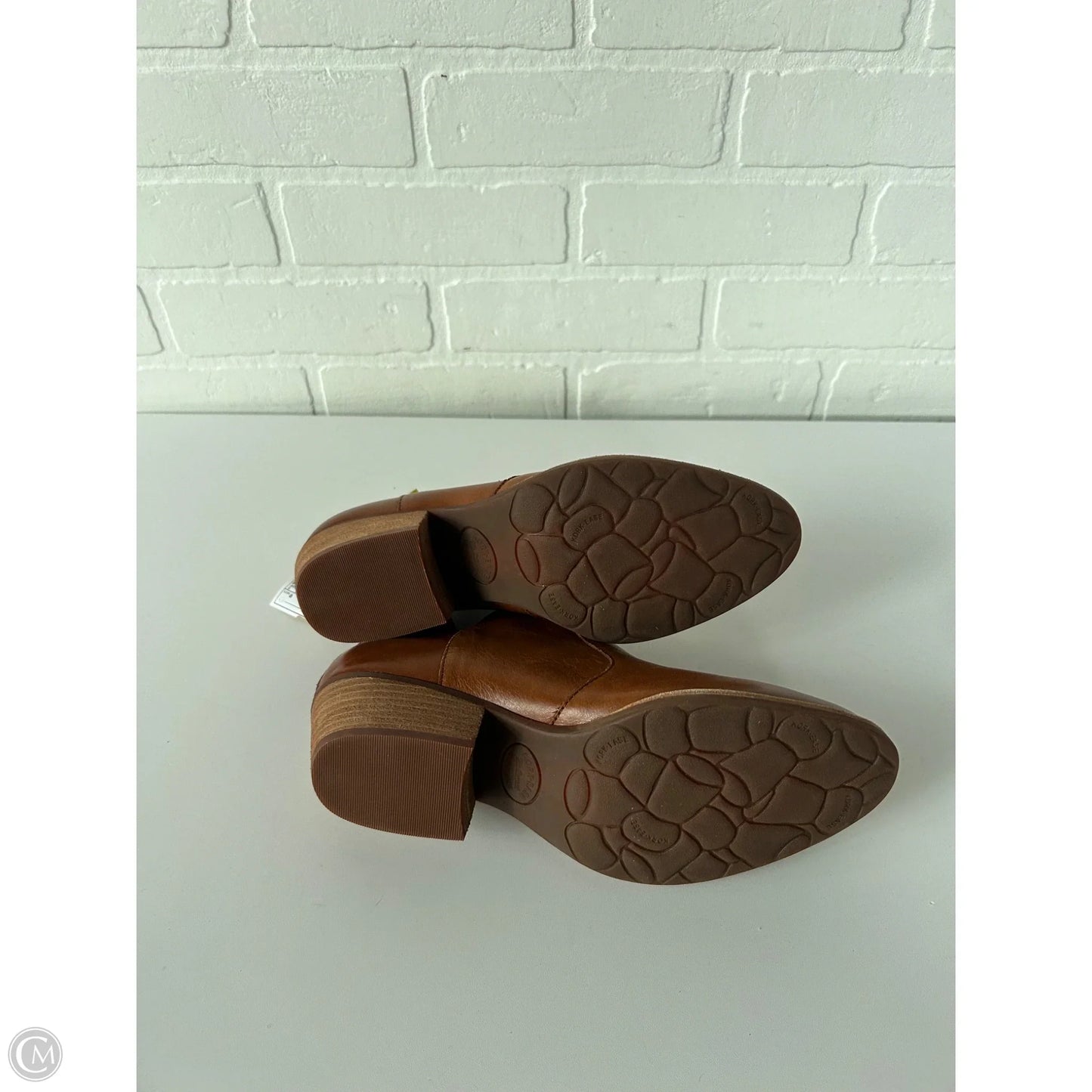 Boots Ankle Heels By Kork Ease In Brown, Size: 8
